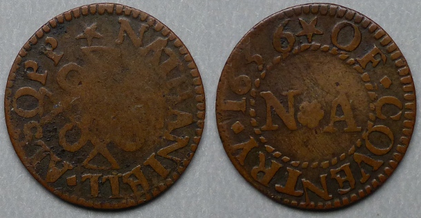 Coventry, Nathaniell Alsopp 1656 farthing